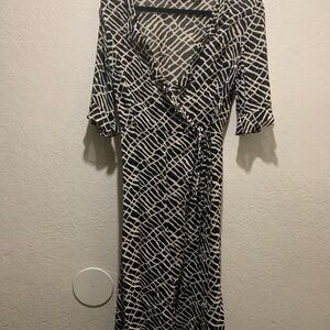 Vintage Hugo Buscati Sheer Wrap Dress size 4 100% Rayon